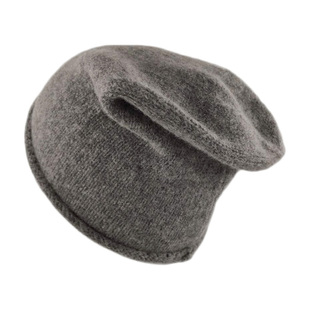 50%羊毛线帽针织帽男女帽卷边帽MG HM帽冬季帽子女男护耳帽堆堆帽