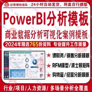 Power bi可视化模板商业数据分析公司财务销售经营分析仪表盘案例