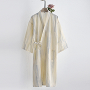 日式和服睡袍女士春秋夏季纯棉，纱布薄款宽松汗蒸浴袍家居服睡衣