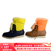 冬季靴子低跟圆头牛皮套筒靴雪地靴女靴6513608005