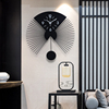 新中式钟表客厅家用电视背景墙装饰现代简约时钟，时尚创意挂钟大气