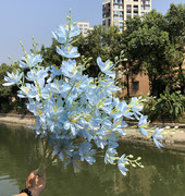 仿真花玉兰客厅干枝插花婚庆花布置婚礼装饰家居摆件餐桌装饰假花