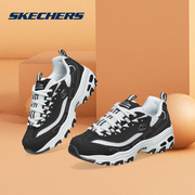 skechers斯凯奇经典熊猫鞋女鞋2023秋冬季通勤休闲运动厚底老爹鞋