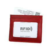 工厂欧美时尚RFID真皮小卡包信用卡套公交卡夹零钱美金小钱包
