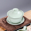 哥窑冰裂功夫茶具家用单个茶碗中式泡茶小号茶杯汝窑陶瓷三才盖碗