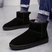 2023新雪地(新雪地)靴男冬季保暖加绒防滑加厚时尚，皮靴鞋面包鞋低筒短靴子