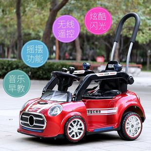 儿童电动瓦力车四轮双驱汽车婴儿童车宝宝电动玩具车可坐人遥控车