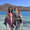 云南民族风披肩毛毯外搭保暖斗篷，披风新疆西藏旅游拍照围巾女