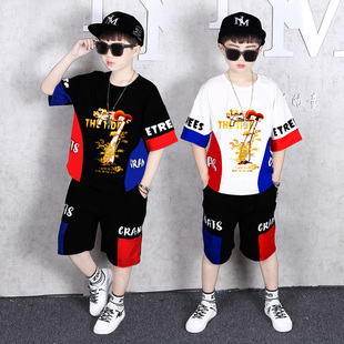 男童夏装套装2024儿童衣服，夏季男生运动帅气洋气时髦韩版潮装