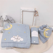 自留款洋气!muslin纱布，竹棉婴儿襁褓巾，纱布毯子盖毯浴巾晚安老鼠