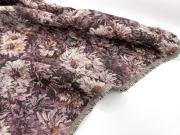 油画提花 紫色硬挺廓形梵高艺术织花面料春秋外套半裙包包布料DIY