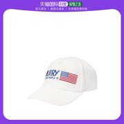 韩国直邮Autry棒球帽男女款白色可调节遮阳防晒圆顶时尚刺绣徽标