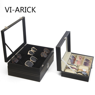 VI-ARICK皮质眼镜收纳盒太阳镜墨镜展示盒眼镜收藏盒眼镜盒防尘
