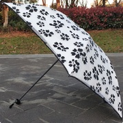 女黑胶双层蕾丝超轻碳纤维，三折防紫外线遮阳防晒太阳伞晴雨伞复古