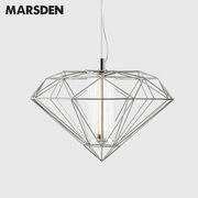 马斯登现代简约艺术创意钻石灯客厅餐厅吊灯卧室吊灯温馨浪漫吊灯