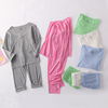 儿童秋衣秋裤莫代尔套装中小男童，薄款打底卫衣，针织衫女童睡衣宝宝