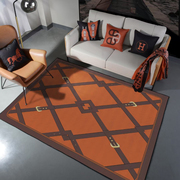 客厅沙发地毯家用欧美简约轻奢华卧室，床边门厅书桌长方形地毯地垫