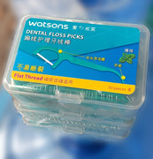 香港屈臣氏圆线牙线棒盒装剔牙原味、薄荷，味可选进口港版