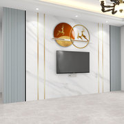 墙纸3d立体浮雕壁纸现代简约电视背景墙壁布客厅，墙布卧室定制壁画