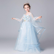 定制儿童蓝女色礼服公主纱裙女童蓬蓬NT0210小孩花晚童主持人钢琴