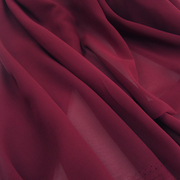 酒红色暗红色加密珍珠雪纺布纯色(布，纯色)晚装连衣短裙礼服衬衫面料