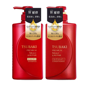 日本进口tsubaki丝蓓绮洗发水，490ml红椿套装，滋润修护发素柔顺控油