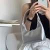 韩国ins女包手提包小众设计高级感枕头包百搭时尚漆皮手拎包