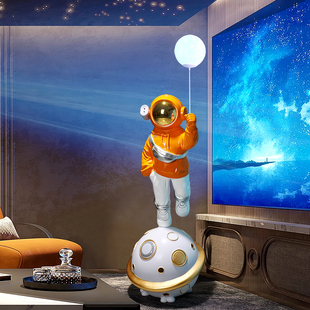 大型太空人小爱智能音响宇航员客厅落地灯摆件装饰电视柜乔迁