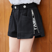 女童夏季牛仔短裤洋气韩版薄款裤子儿童夏装外穿时髦中大童热裤潮