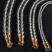 透明天然白水晶(白水晶)泰国佛牌链，男女款佛牌项链挂链，吊坠链46810毫米