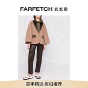 Final SaleSacai女士单排扣斗篷袖夹克FARFETCH发发奇