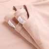 脏粉色340g毛圈重磅纯棉圆领纯色，卫衣宽松套头，长袖秋冬男女款外套