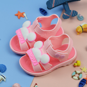 儿童凉鞋女孩夏季塑料海边踩水防滑软底女童小童，2-3岁宝宝学步鞋