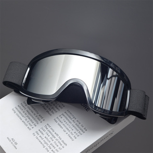 千禧y2k墨镜超大框雪地，滑雪镜护目眼镜，防风尘户外登山骑行太阳镜