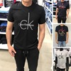 久维全球购CK Calvin Klein夏装男装标准版休闲圆领短袖T恤一