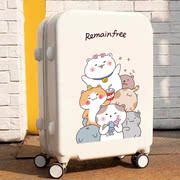 卡通可爱宠物猫咪贴画，行李箱旅行箱拉杆箱，皮箱大号整张贴纸防水