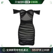 香港直邮NORMA KAMALI 诺玛 卡玛丽 女士 褶饰拼接连衣裙 ST4233M
