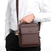 男士包包单肩斜挎包真皮，质感商务手提包竖款潮，多功能休闲背包