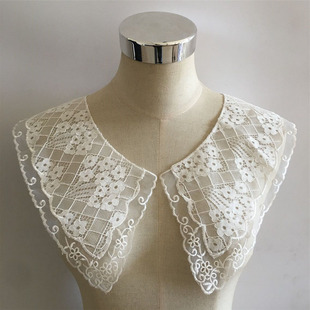 刺绣DIY白色蕾丝花边衣领装饰缝纫百搭女士连衣裙服装配件辅料