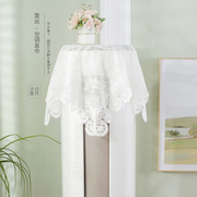 唯米99欧式蕾丝刺绣家用圆柱形，立式柜机空调罩套方形防尘布遮盖(布遮盖)巾