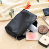 简约黑色化妆包便携化妆品收纳包旅行(包旅行)大容量，防水洗漱包ins高级感