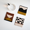 momostalk 莫语 原创设计纯棉针织杯垫隔热垫 创意餐桌餐垫北欧风