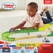 托马斯和朋友电动小火车，轨道大师系列之飞跃丛林探险套装儿童玩具
