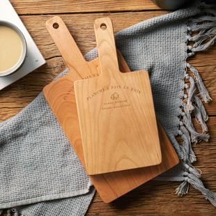 日式实木小菜板樱桃木面包板木质厨房家用水果砧板案板寿司辅食板