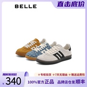 百丽美式复古德训鞋2023秋季女鞋休闲鞋子运动跑鞋B1451CM3