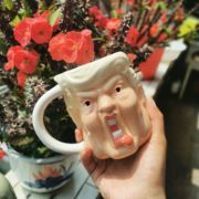川普家用陶瓷马克杯大容量创意网红搞怪咖啡杯子恶搞水杯3D立体杯