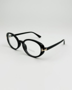 404的店复古小框椭圆T字墨镜防紫外线简约凹造型太阳眼镜男女时髦