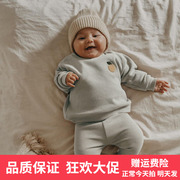 ins童装婴儿春装男童T恤长袖上衣春秋宝宝儿童外贸品质外套