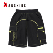 abckids童装2022夏季男儿童，时尚休闲裤梭织短裤潮f222312228