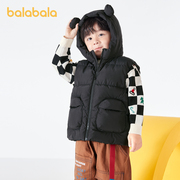 巴拉巴拉童装儿童马甲，男童女童羽绒服冬2023萌趣造型小童外套